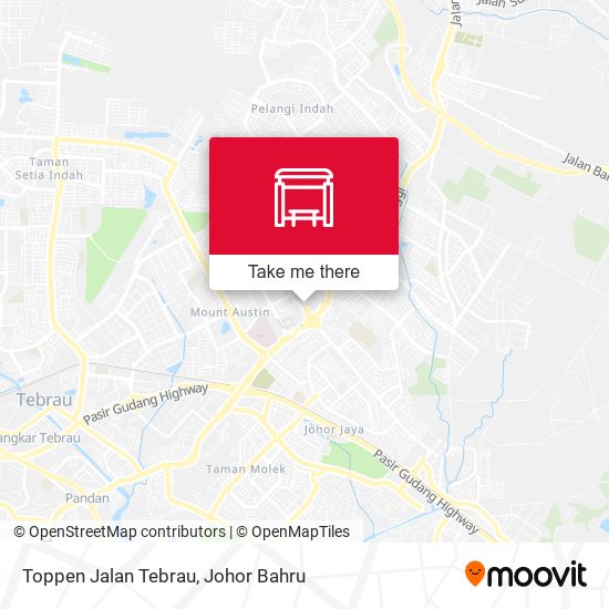 Toppen Jalan Tebrau map