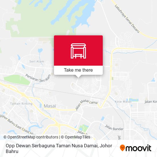Opp Dewan Serbaguna Taman Nusa Damai map