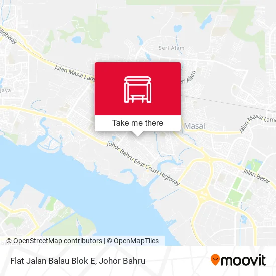 Flat Jalan Balau Blok E map
