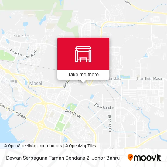 Dewan Serbaguna Taman Cendana 2 map