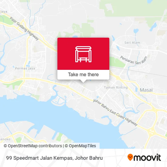 99 Speedmart Jalan Kempas map