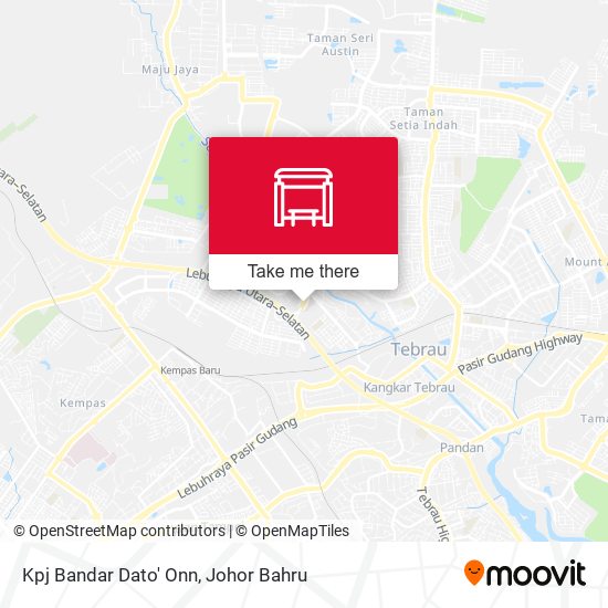 Kpj Bandar Dato' Onn map