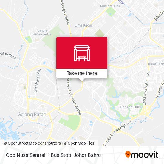 Opp Nusa Sentral 1 Bus Stop map