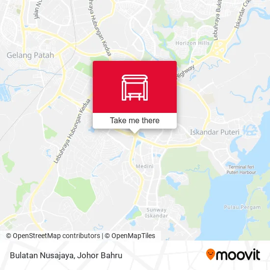 Bulatan Nusajaya map