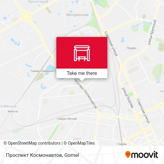 Проспект Космонавтов map