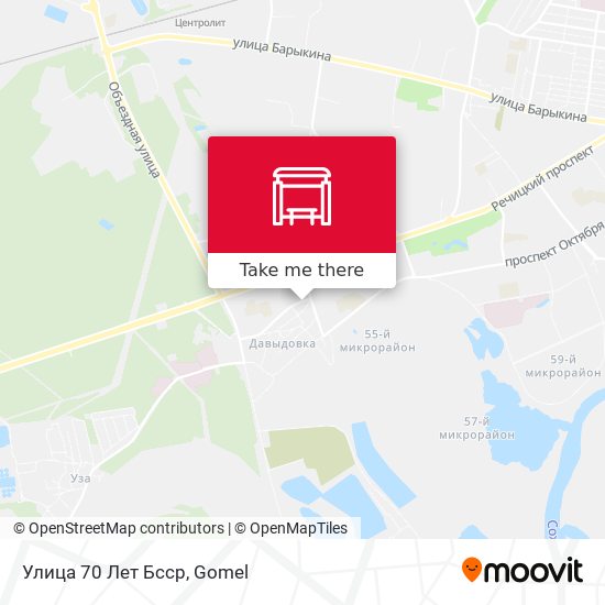 Улица 70 Лет Бсср map