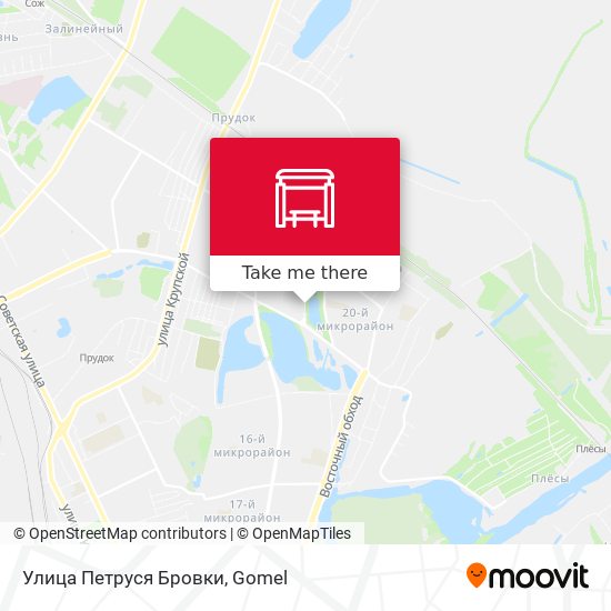 Улица Петруся Бровки map