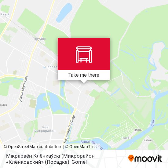 Мiкрараён Клёнкаўскі (Микрорайон «Клёнковский» (Посадка) map
