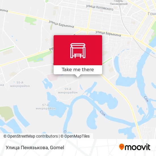 Улица Пенязькова map