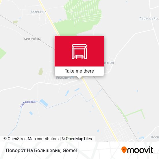 Поворот На Большевик map
