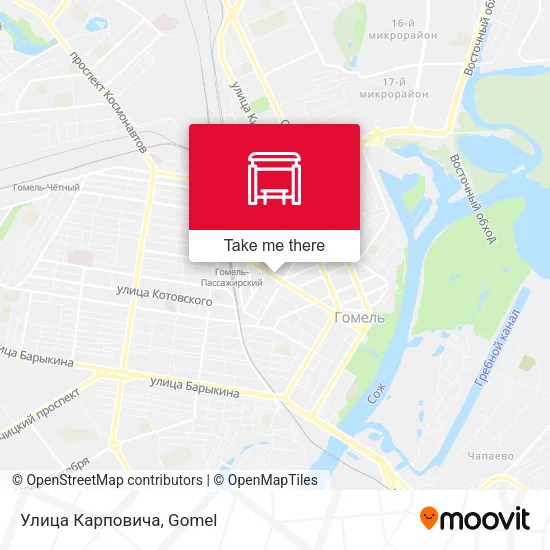 Улица Карповича map