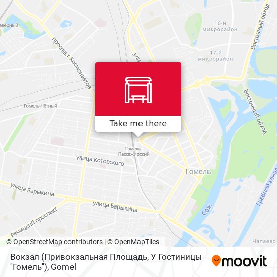 Вокзал (Привокзальная Площадь, У Гостиницы ''Гомель'') map