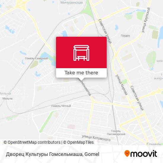 Дворец Культуры Гомсельмаша map