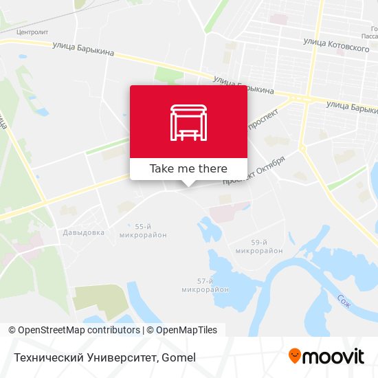 Технический Университет map