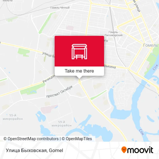 Улица Быховская map