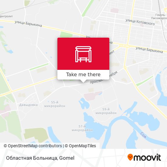 Областная Больница map