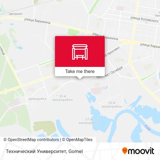 Технический Университет map