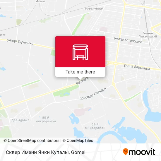 Сквер Имени Янки Купалы map