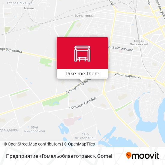 Предприятие «Гомельоблавтотранс» map