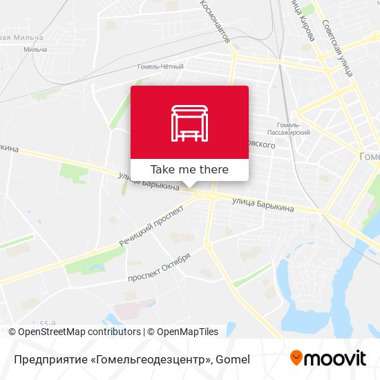 Предприятие «Гомельгеодезцентр» map