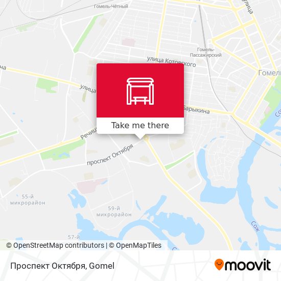 Проспект Октября map