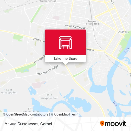 Улица Быховская map