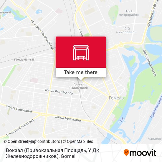 Вокзал (Привокзальная Площадь, У Дк Железнодорожников) map