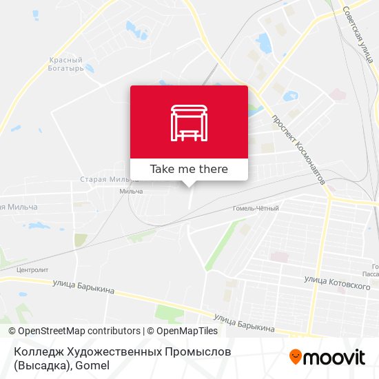 Колледж Художественных Промыслов (Высадка) map