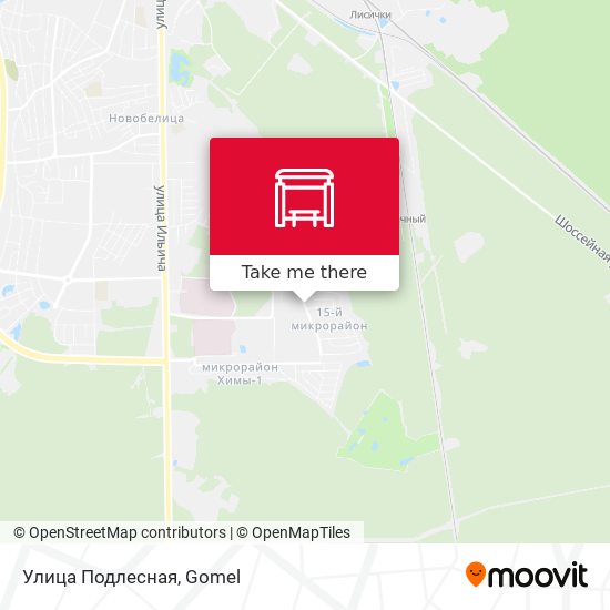 Улица Подлесная map