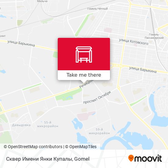 Сквер Имени Янки Купалы map