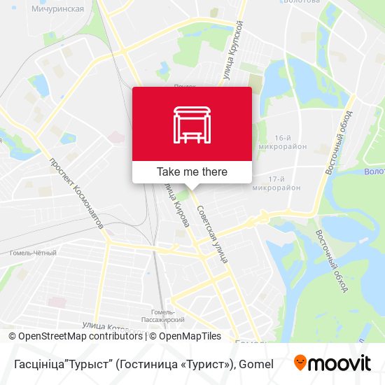 Гасцініца”Турыст” (Гостиница «Турист») map