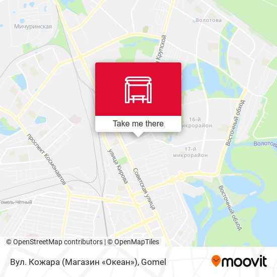 Вул. Кожара (Магазин «Океан») map