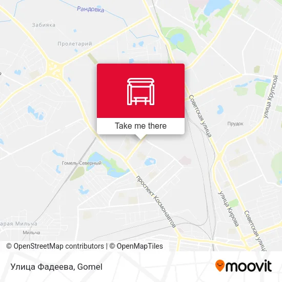 Улица Фадеева map