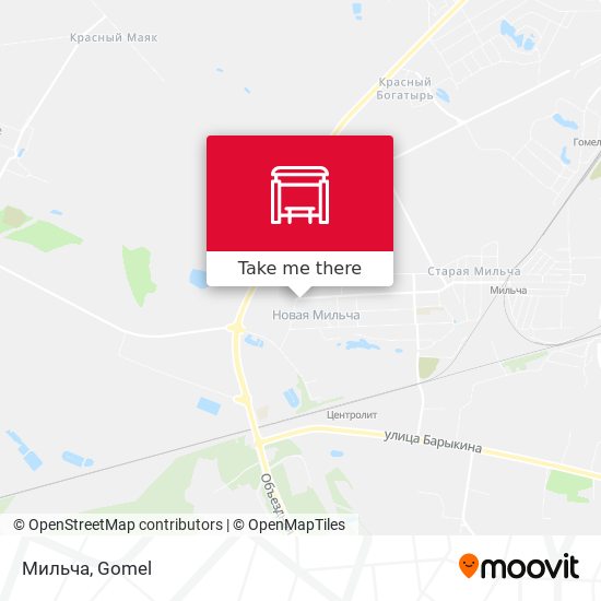 Мильча map