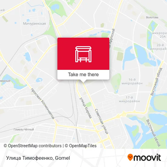 Улица Тимофеенко map