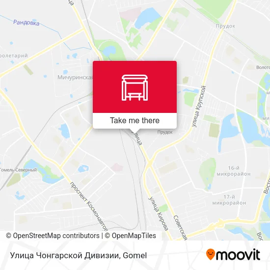 Улица Чонгарской Дивизии map