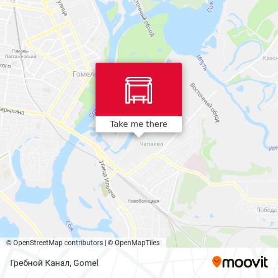 Гребной Канал map