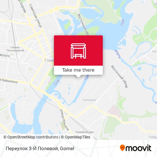 Переулок 3-Й Полевой map