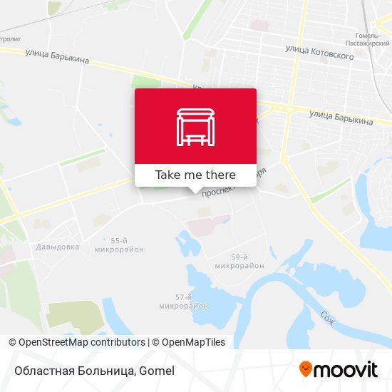 Областная Больница map