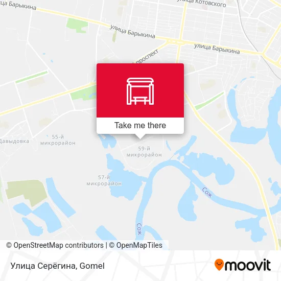 Улица Серёгина map