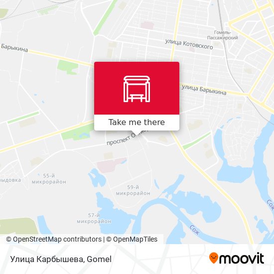 Улица Карбышева map