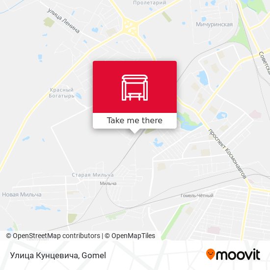 Улица Кунцевича map