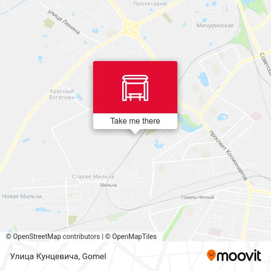 Улица Кунцевича map