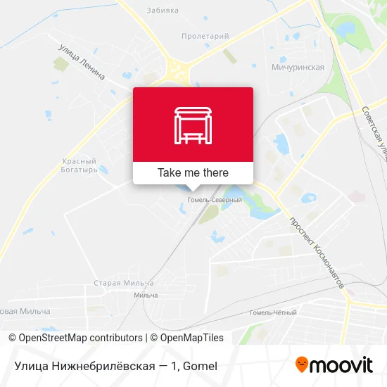 Улица Нижнебрилёвская — 1 map