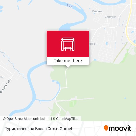 Туристическая База «Сож» map