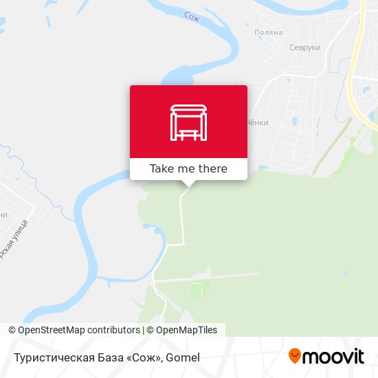 Туристическая База «Сож» map