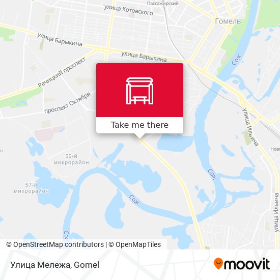Улица Мележа map