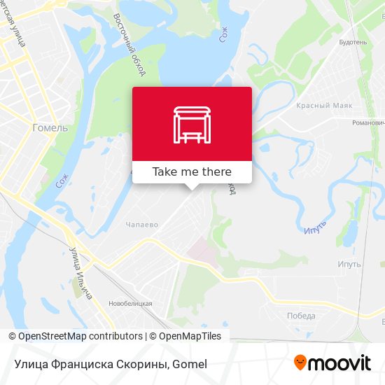 Улица Франциска Скорины map