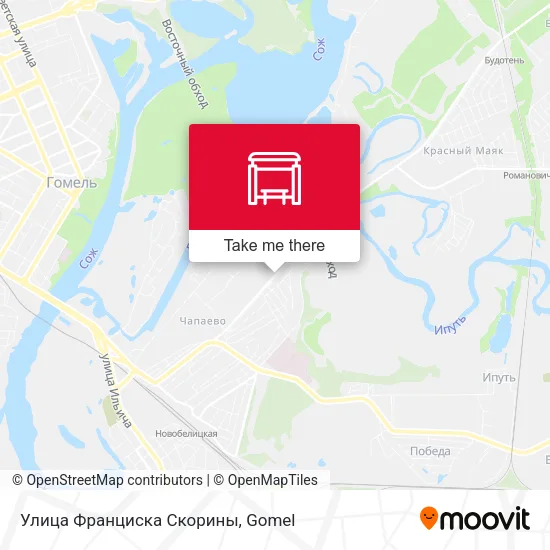Улица Франциска Скорины map