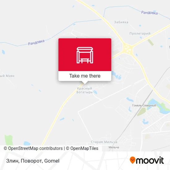 Злин, Поворот map